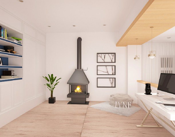 燃木壁爐 | 三面觀火 YF-LL10