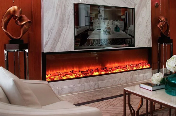 壁爐背景墻案例丨河北廊坊 · 私人會所