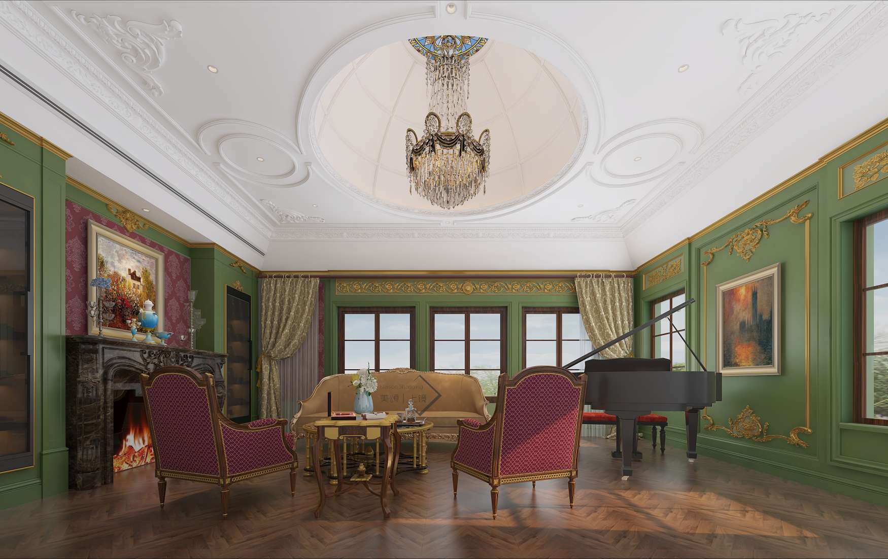 <案例 | 電子壁爐>法蘭西式的明麗溫